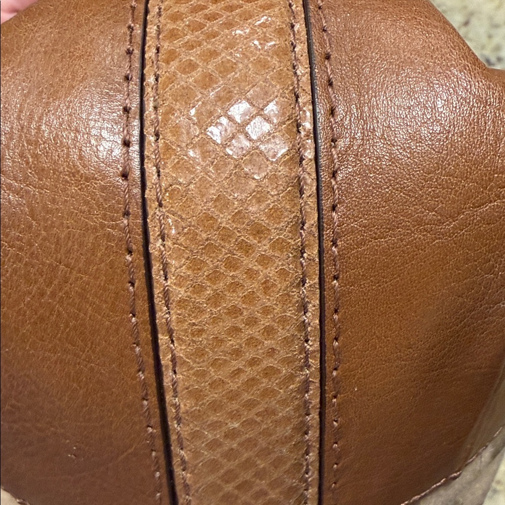 Coach Peyton Signature C Sateen Beige and Brown Hobo Shoulder Bag - Picture 13 of 16